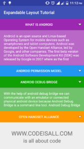 Android Expandable Layout