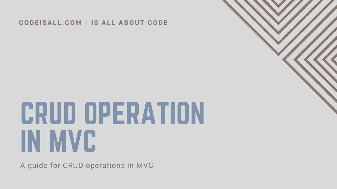 CRUD Operation in MVC